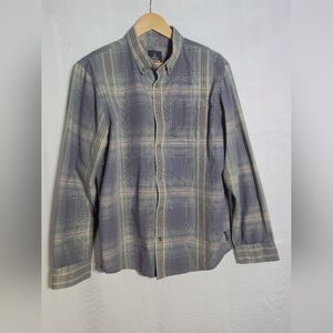 Prana India  Multicolor Plaid Shirt Sz L